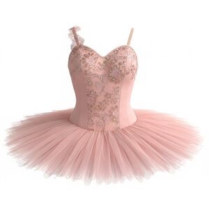 Gorgeous Pink Embroidered Women’s Ballerina Costume